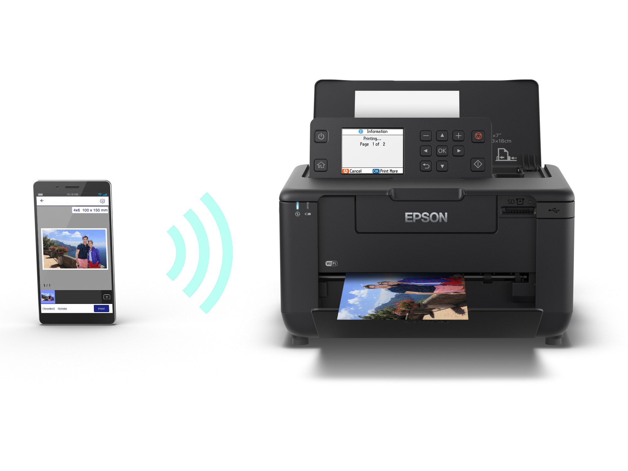 EPSON Presenta su nueva impresora fotografica, portatil e inalambrica
