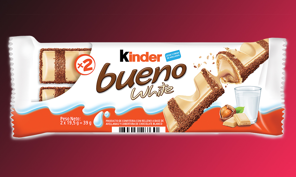 Kinder Bueno White llega a la Argentina