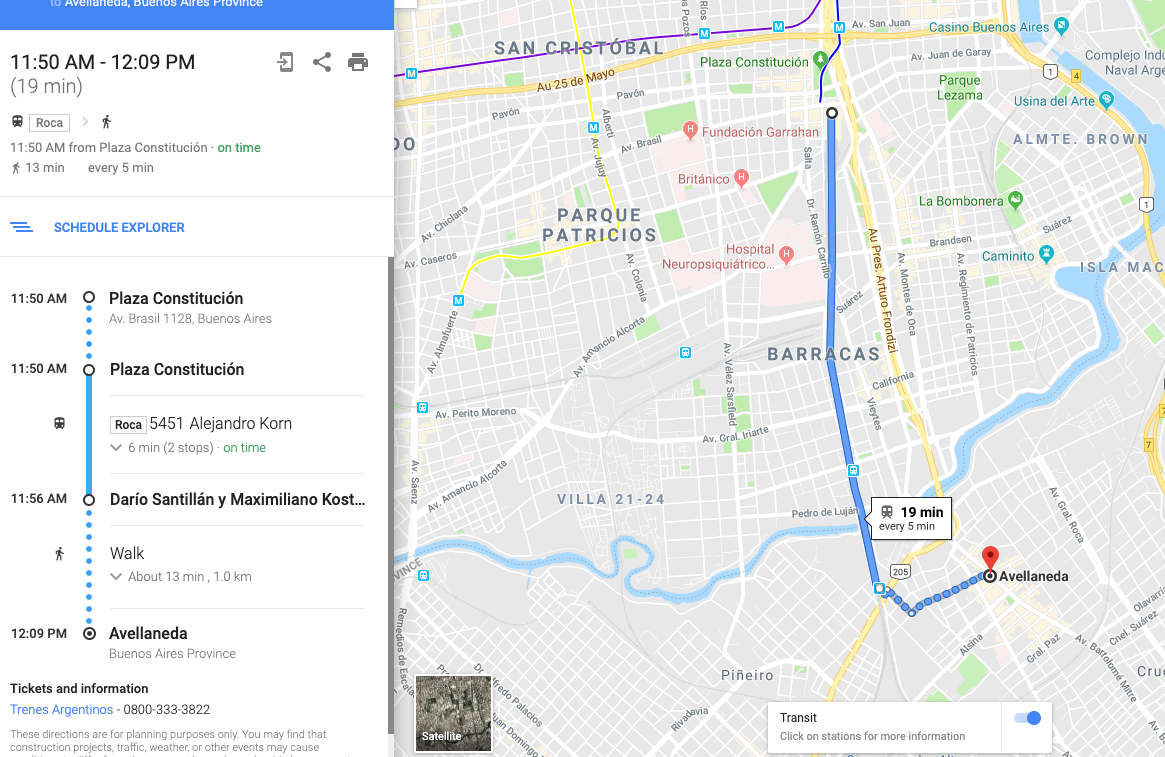 Ahora podés ver en tiempo real cuándo pasará el próximo tren