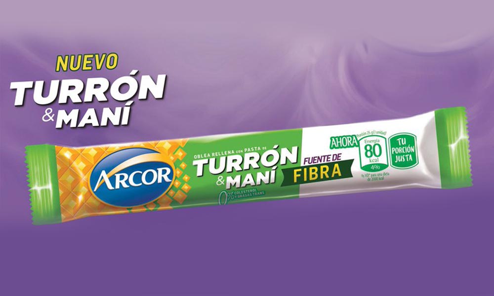 Arcor lanza un turrón Fuente de Fibra