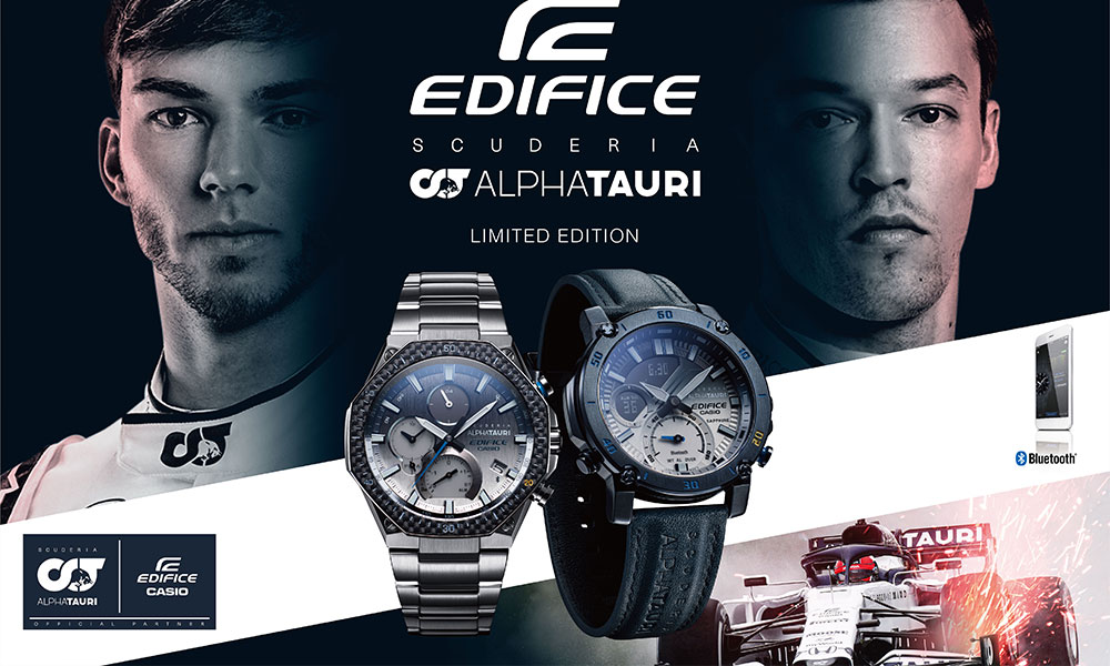 Casio lanza sus modelos de colaboración de EDIFICE con la Scuderia AlphaTauri