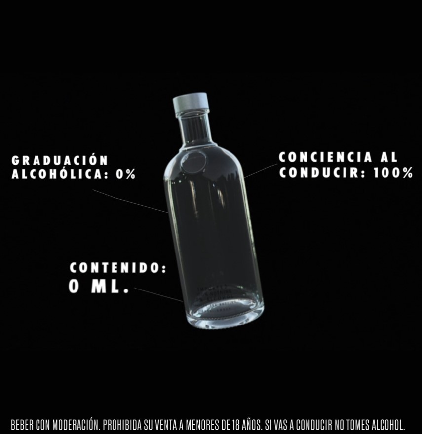 Absolut Vodka y Answer Seguros lanzan ABSOLUT NOTHING, la primera botella de vodka del mundo, sin vodka