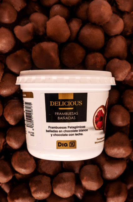 DIA lanza sus frambuesas bañadas en chocolate