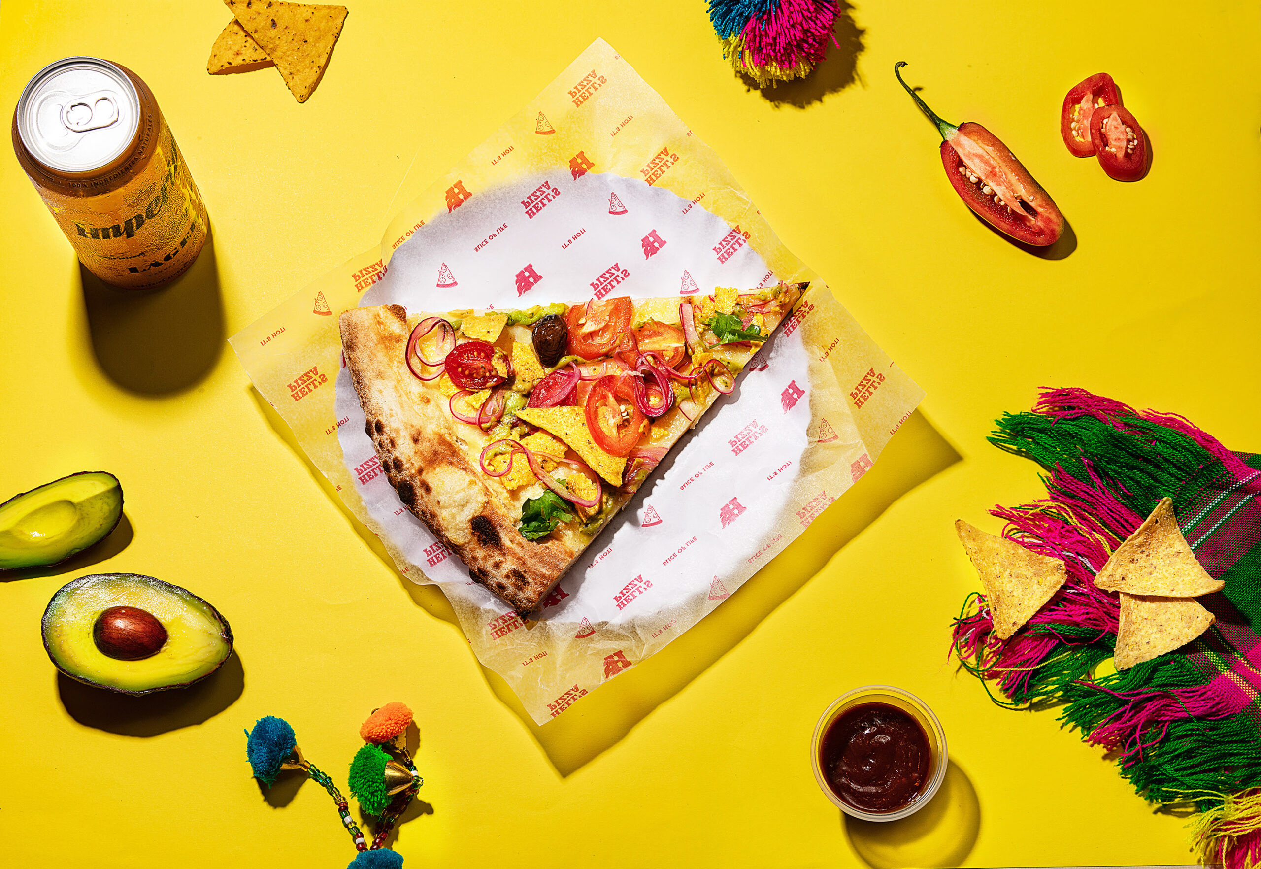 Nuevo en Hell’s Pizza: la TexMex con nachos y guacamole