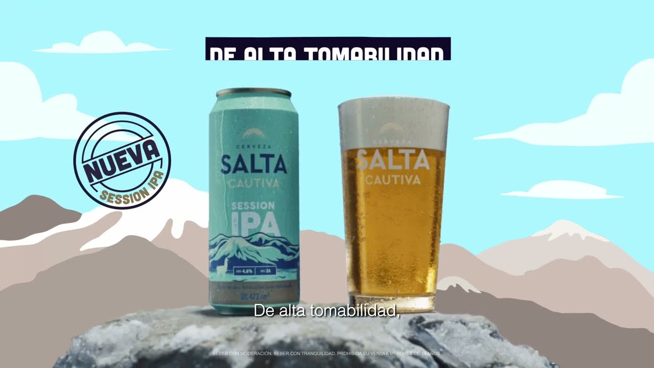 Nueva Salta Cautiva Session IPA, una cerveza fresca y ALTA tomabilidad.